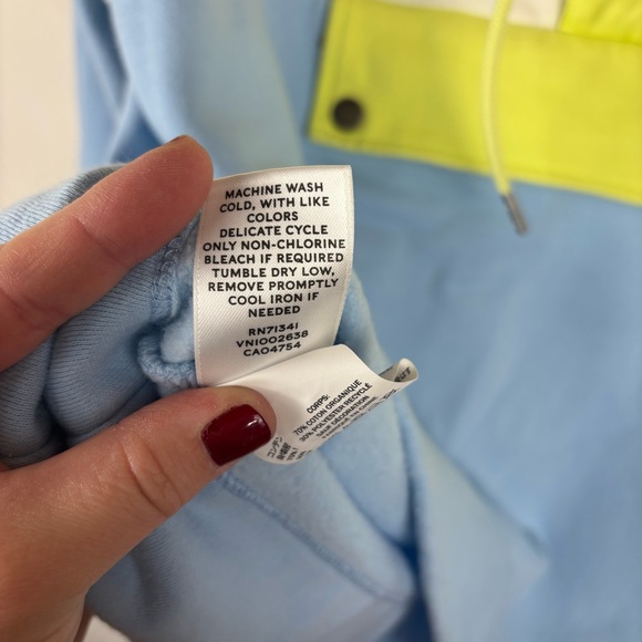 LL Bean Signature Women’s Anorak Colorblock Sweatshirt Large Gorpcore Strewtwear - Picture 9 of 14